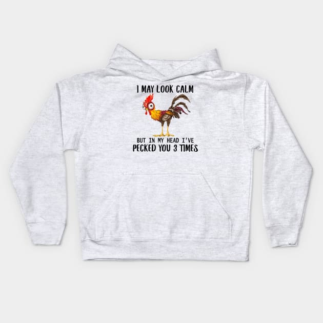 UT IN MY HEAD I'VE PECKED YOU THREE TIMES Kids Hoodie by SomerGamez